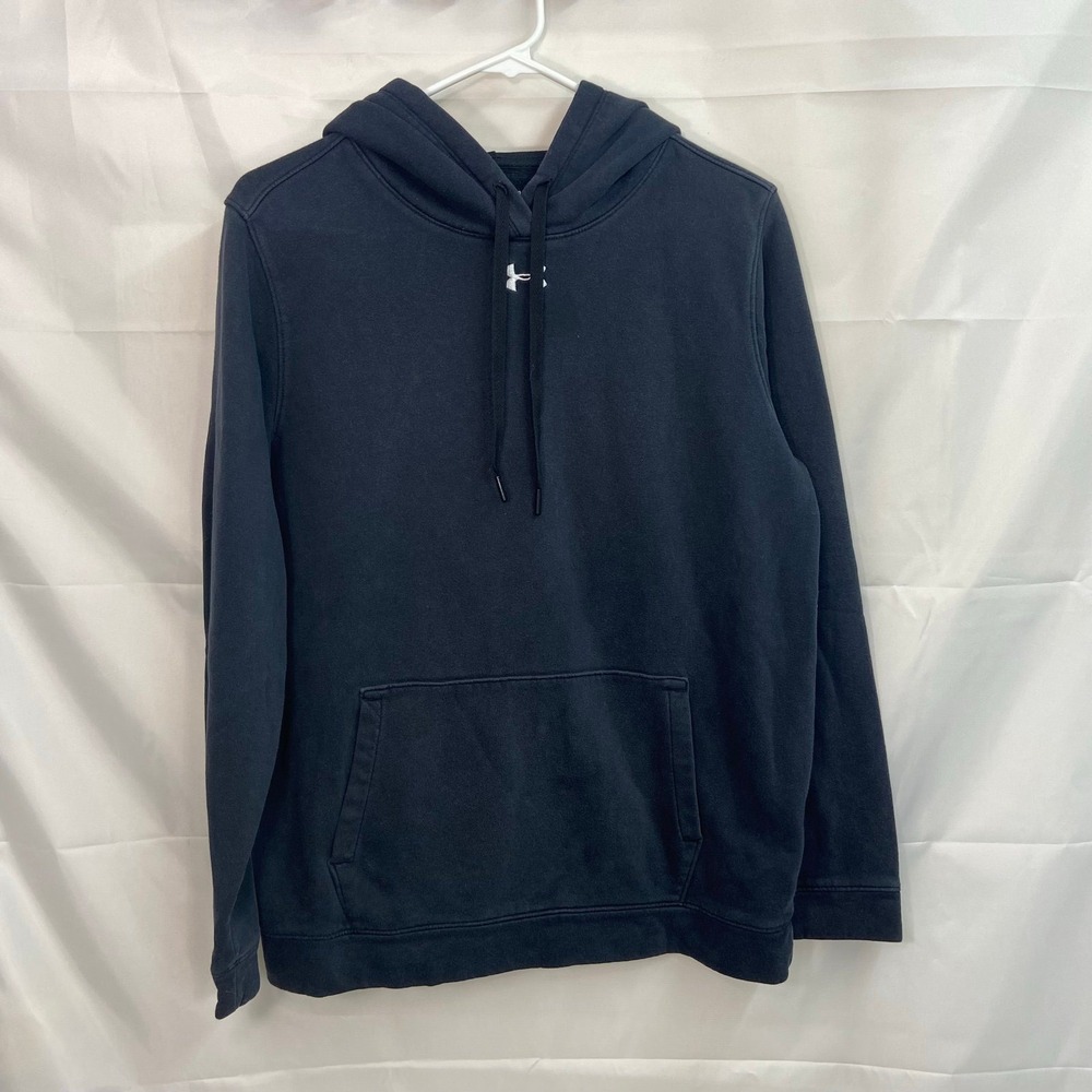 Under Armour women's black pullover hooded loose coldgear active sweatshirt‎ L